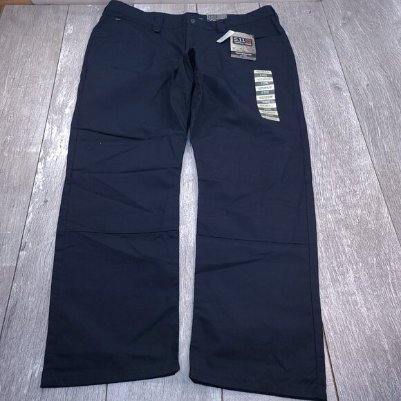 5.11 Tactical Pants Mens 42x32 Navy Taclite Ripstop Jean Cut Mid Rise Straight - Picture 2 of 9